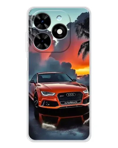 Чехол для TECNO Spark Go 2025 с картинкой «Audi — закат» Чехол для TECNO Spark Go 2025 с картинкой «Audi — закат»