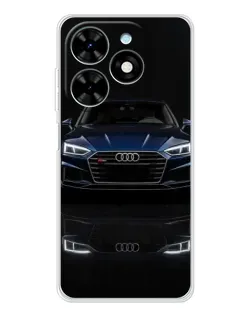 Чехол для TECNO Spark Go 2025 с картинкой «Audi — ночное отражение»