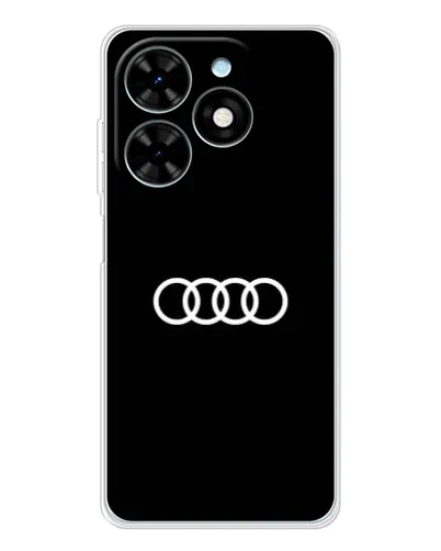 Чехол для TECNO Spark Go 2025 с картинкой «Audi White Logo» Чехол для TECNO Spark Go 2025 с картинкой «Audi White Logo»