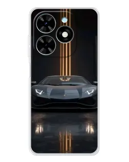 Чехол для TECNO Spark Go 2025 с картинкой «Lamborghini золотые линии» Чехол для TECNO Spark Go 2025 с картинкой «Lamborghini золотые линии»