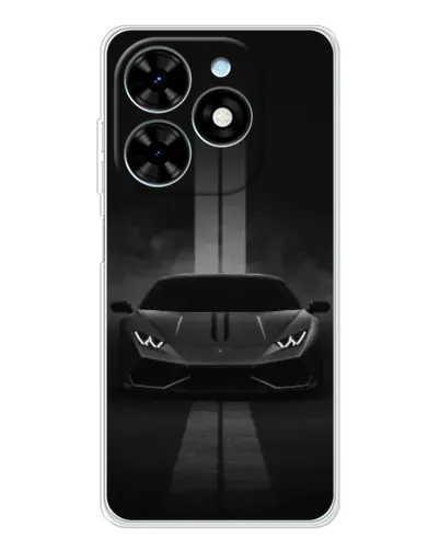 Чехол для TECNO Spark Go 2025 с картинкой «Lamborghini симметрия дорог»