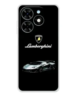 Чехол для TECNO Spark Go 2025 с картинкой «Логотип Lamborghini классика»