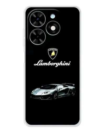 Чехол для TECNO Spark Go 2025 с картинкой «Логотип Lamborghini классика»