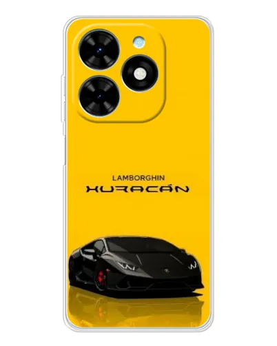 Чехол для TECNO Spark Go 2025 с картинкой «Lamborghini Huracan черный»