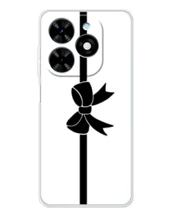 Чехол для TECNO Spark Go 2025 с картинкой «Вертикальный бант»