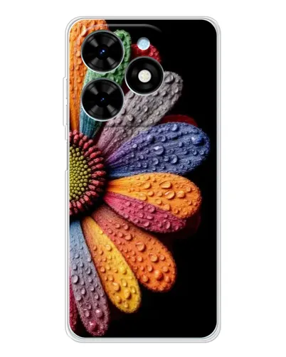 Чехол для TECNO Spark Go 2025 с картинкой «Радужный цветок» Чехол для TECNO Spark Go 2025 с картинкой «Радужный цветок»