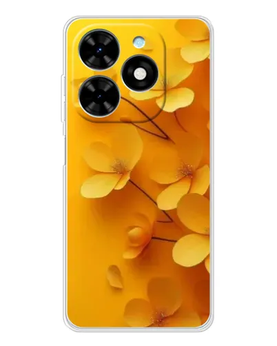 Чехол для TECNO Spark Go 2025 с картинкой «Золотые лепестки» Чехол для TECNO Spark Go 2025 с картинкой «Золотые лепестки»