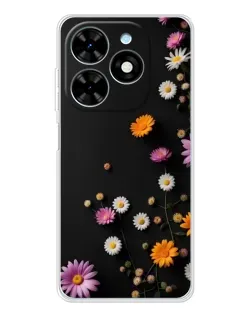 Чехол для TECNO Spark Go 2025 с картинкой «Цветочная композиция»