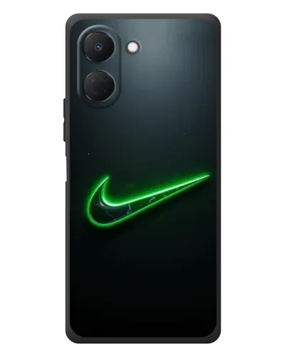 Чехол для TECNO Spark Go 3 с картинкой «Неоновый контур Nike»