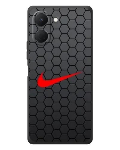 Чехол для TECNO Spark Go 3 с картинкой «Nike — карбоновая сетка»