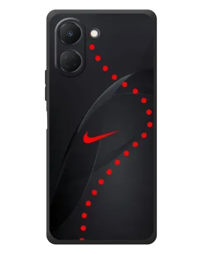 Чехол для TECNO Spark Go 3 с картинкой «Абстрактный дизайн Nike»