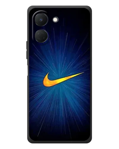 Чехол для TECNO Spark Go 3 с картинкой «Синий пульс Nike» Чехол для TECNO Spark Go 3 с картинкой «Синий пульс Nike»