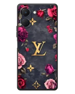 Чехол для TECNO Spark Go 3 с картинкой «Цветочный Louis Vuitton»