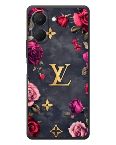 Чехол для TECNO Spark Go 3 с картинкой «Цветочный Louis Vuitton»