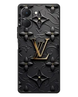 Чехол для TECNO Spark Go 3 с картинкой «Кожаная текстура LV»