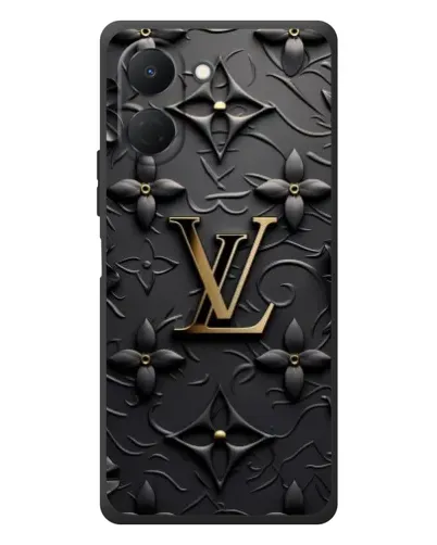 Чехол для TECNO Spark Go 3 с картинкой «Кожаная текстура LV»