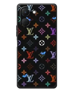 Чехол для TECNO Spark Go 3 с картинкой «Цветная монограмма LV»