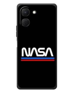 Чехол для TECNO Spark Go 3 с картинкой «NASA — классика Red Blue»