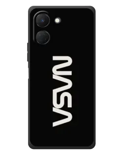 Чехол для TECNO Spark Go 3 с картинкой «NASA — вертикальный логотип»