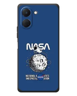Чехол для TECNO Spark Go 3 с картинкой «NASA — лунная миссия»