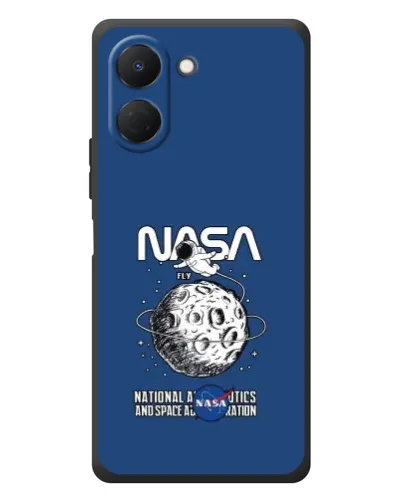 Чехол для TECNO Spark Go 3 с картинкой «NASA — лунная миссия»