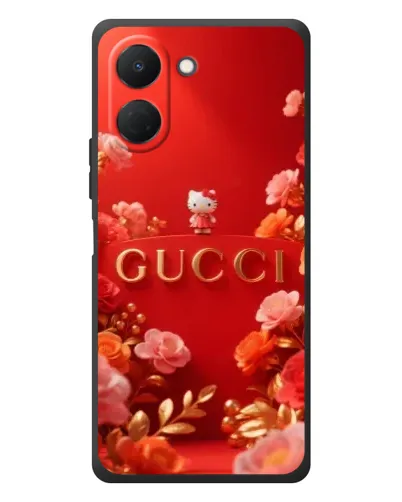 Чехол для TECNO Spark Go 3 с картинкой «Gucci — золотой сад»