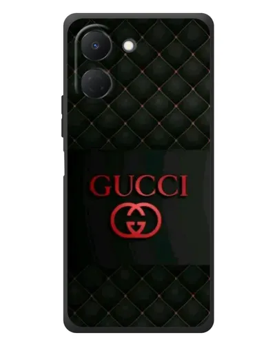 Чехол для TECNO Spark Go 3 с картинкой «Gucci — стеганый черный»