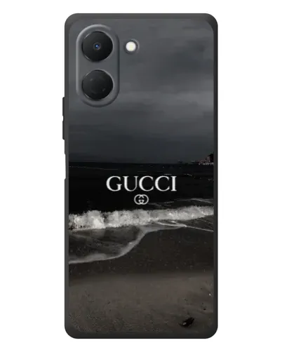 Чехол для TECNO Spark Go 3 с картинкой «Gucci — морской прибой»
