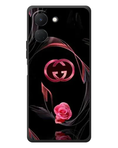 Чехол для TECNO Spark Go 3 с картинкой «Gucci — неоновая роза»