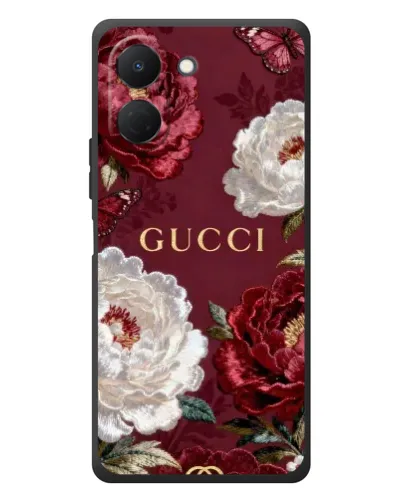 Чехол для TECNO Spark Go 3 с картинкой «Gucci — бордовые розы» Чехол для TECNO Spark Go 3 с картинкой «Gucci — бордовые розы»