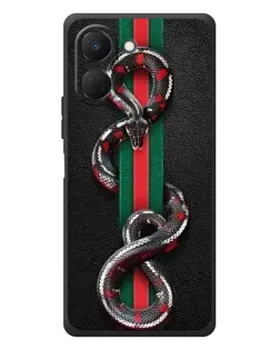Чехол для TECNO Spark Go 3 с картинкой «Gucci — змея на полосе» Чехол для TECNO Spark Go 3 с картинкой «Gucci — змея на полосе»