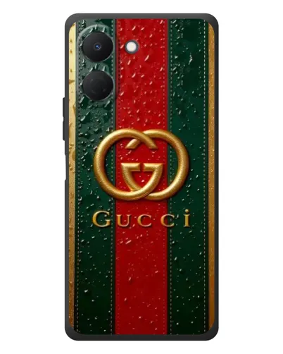 Чехол для TECNO Spark Go 3 с картинкой «Gucci — фирменная полоса и золото» Чехол для TECNO Spark Go 3 с картинкой «Gucci — фирменная полоса и золото»