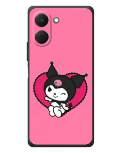 Чохол для TECNO Spark Go 3 з картинкою «Kuromi — любов у серці»