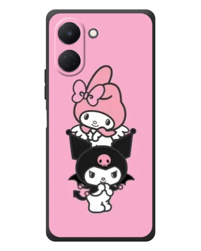 Чехол для TECNO Spark Go 3 с картинкой «My Melody и Kuromi» Чехол для TECNO Spark Go 3 с картинкой «My Melody и Kuromi»