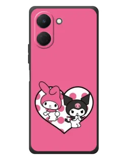 Чохол для TECNO Spark Go 3 з картинкою «Kuromi та My Melody»