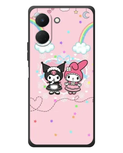 Чехол для TECNO Spark Go 3 с картинкой «My Melody и Kuromi» Чехол для TECNO Spark Go 3 с картинкой «My Melody и Kuromi»