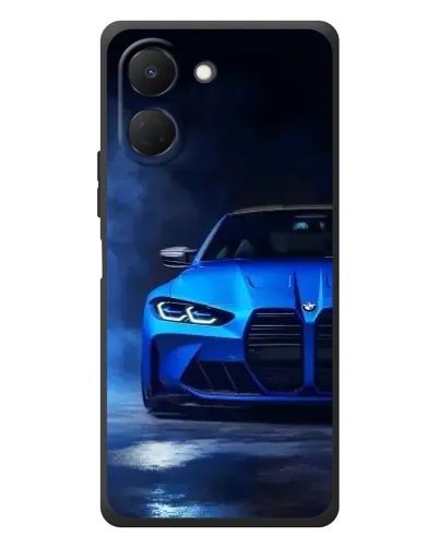 Чехол для TECNO Spark Go 3 с картинкой «Голубая BMW M4» Чехол для TECNO Spark Go 3 с картинкой «Голубая BMW M4»