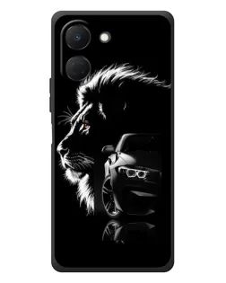 Чехол для TECNO Spark Go 3 с картинкой «BMW и лев» Чехол для TECNO Spark Go 3 с картинкой «BMW и лев»