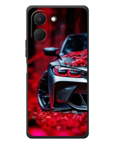 Чехол для TECNO Spark Go 3 с картинкой «Спортивная BMW и цветы» Чехол для TECNO Spark Go 3 с картинкой «Спортивная BMW и цветы»