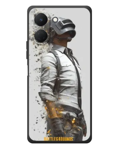 Чехол для TECNO Spark Go 3 с картинкой «PUBG — боец в пыли»
