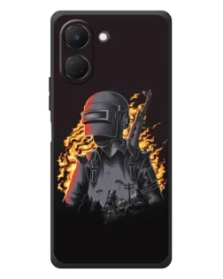 Чехол для TECNO Spark Go 3 с картинкой «PUBG — огненный силуэт» Чехол для TECNO Spark Go 3 с картинкой «PUBG — огненный силуэт»