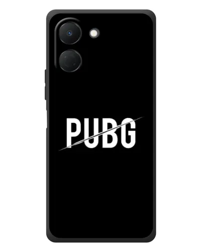 Чехол для TECNO Spark Go 3 с картинкой «PUBG — белый логотип»