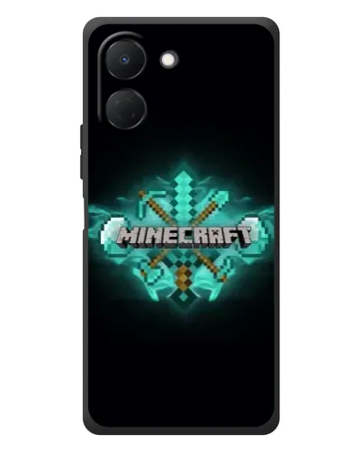 Чехол для TECNO Spark Go 3 с картинкой «Minecraft Diamond лого» Чехол для TECNO Spark Go 3 с картинкой «Minecraft Diamond лого»