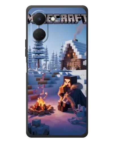 Чехол для TECNO Spark Go 3 с картинкой «Зимний Minecraft» Чехол для TECNO Spark Go 3 с картинкой «Зимний Minecraft»