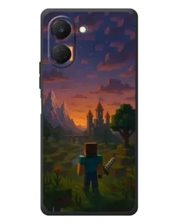 Чохол для TECNO Spark Go 3 з картинкою «Стів біля вежі» Чохол для TECNO Spark Go 3 з картинкою «Стів біля вежі»