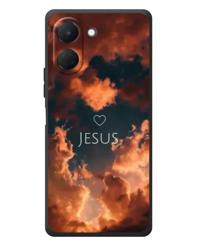 Чехол для TECNO Spark Go 3 с картинкой «Сияние Имени Jesus»