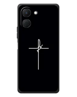 Чехол для TECNO Spark Go 3 с картинкой «Тонкий крест»