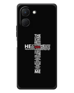 Чехол для TECNO Spark Go 3 с картинкой «Текстовый крест»