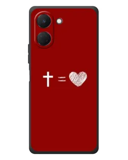 Чехол для TECNO Spark Go 3 с картинкой «Уравнение любви»