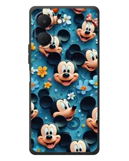 Чехол для TECNO Spark Go 3 с картинкой «Паттерн Микки и Минни»